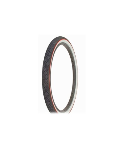Tire 26 x 2.125 Black/White Side Wall Red Line...